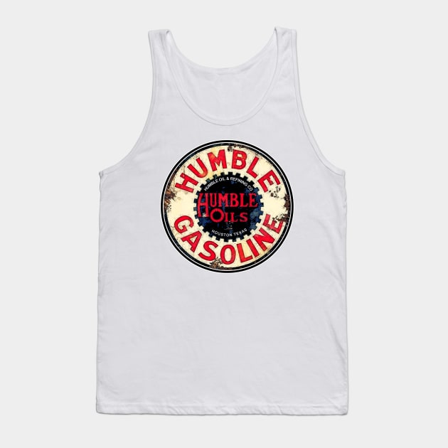 Humble Gasoline Vintage Sign Tank Top by Wilcox PhotoArt